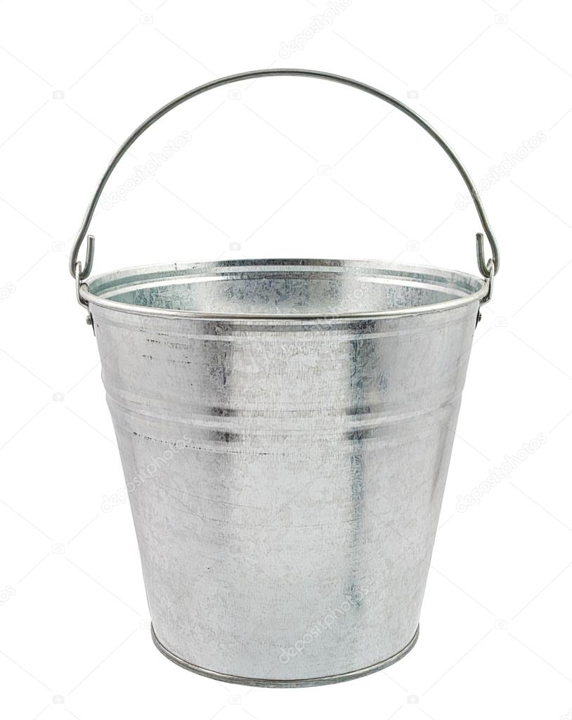 The empty zinced bucket