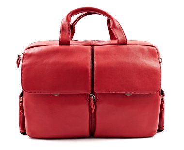 Red laptop bag clipart