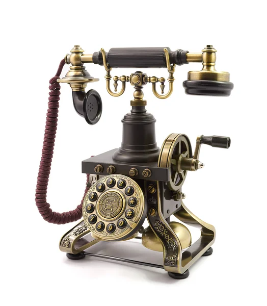 Eski moda telefon — Stok fotoğraf