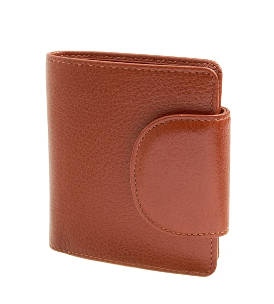 Kahverengi cüzdan — Stok fotoğraf