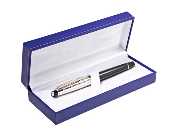 Bolígrafo de regalo en una caja — Foto de Stock