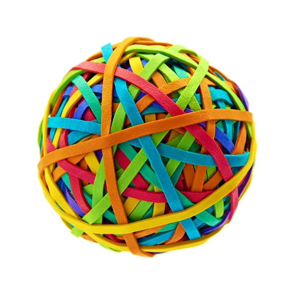 Rubber band ball — Stock Photo, Image