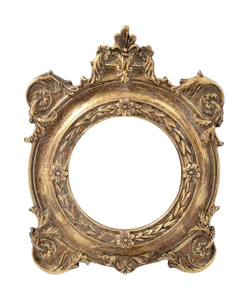 Oval vintage gold frame — Stock Photo, Image