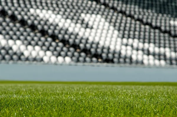 Green grass from a football stadium — Stock Photo, Image