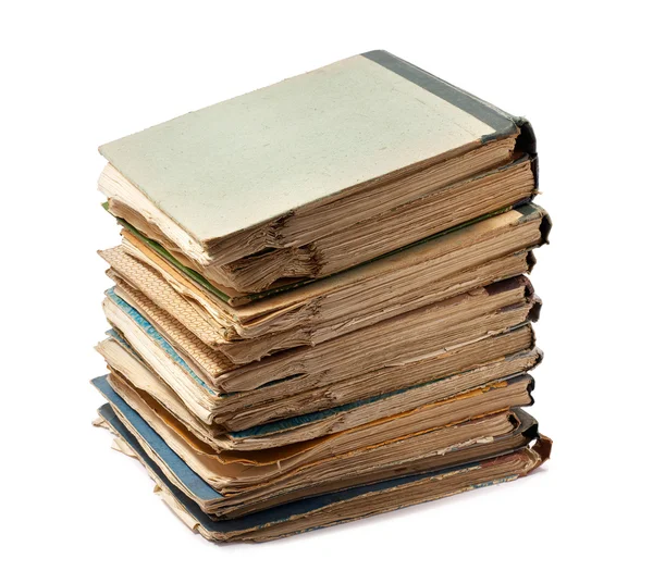 Pila di vecchi libri antichi — Foto Stock