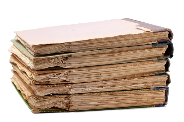 Stack of old antique books — Stock Photo, Image