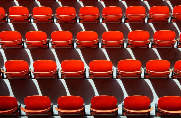 Color seat in football stadium