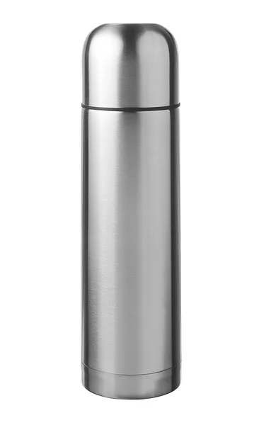 Metallic thermos — Stock Photo, Image