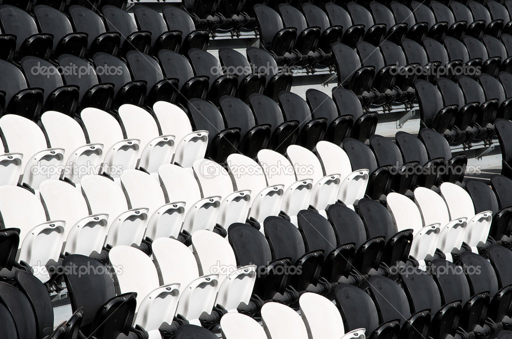 Seat in football stadium