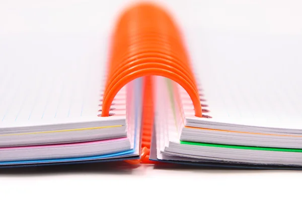 Notebooks with orange spring — Stock Photo, Image