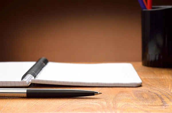 Notebook and pen — Stock Photo, Image