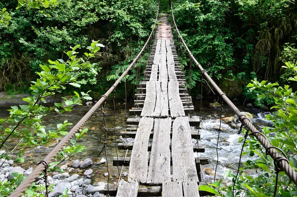 Puente de madera vieja —  Fotos de Stock