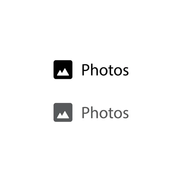 写真ボタンアイコンベクトル 写真のシンボルのアップロード — ストックベクタ