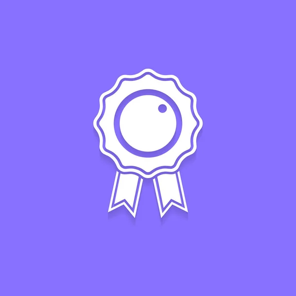 2008 Award Medal Winner Badge Achievement Icon Flat Style 사기적 — 스톡 벡터