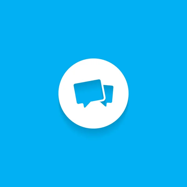 Comment Talk Speech Bubble Icon Vector Flat Style — 스톡 벡터