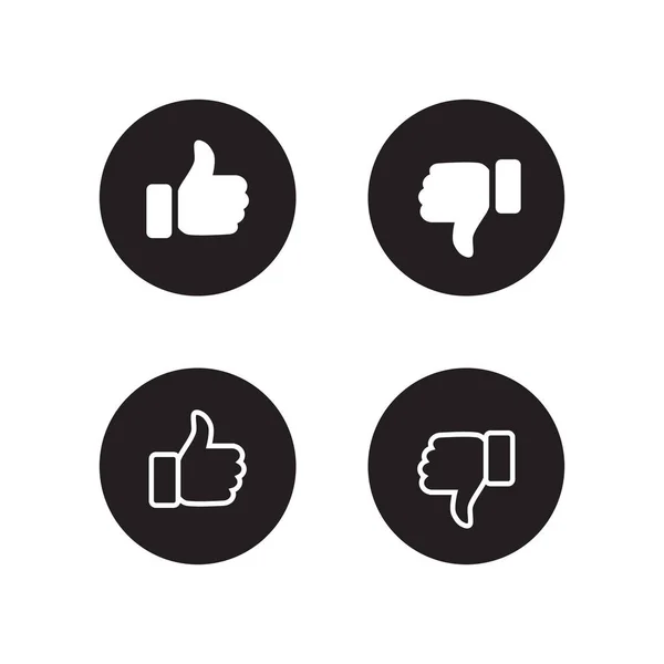 Thumb Icon Vector Dislike Button Sign Symbol — Archivo Imágenes Vectoriales