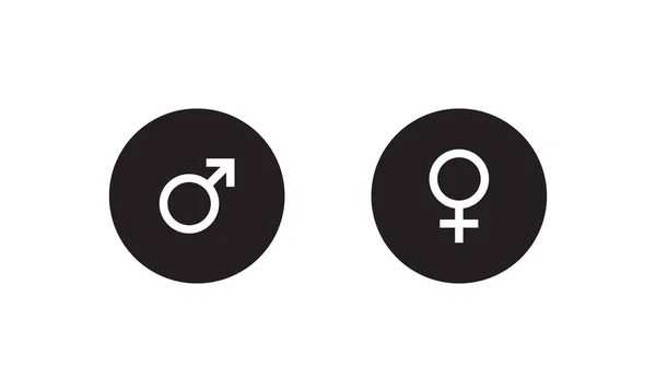 Male Female Icon Sign Symbol Vector Illustration — Stockový vektor