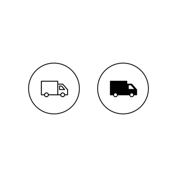 Camion Icône Vecteur Symbole Signe Camion Pour Application Web Mobile — Image vectorielle