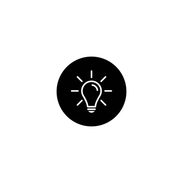 Lampje Idee Inspiratie Pictogram Symbool — Stockvector