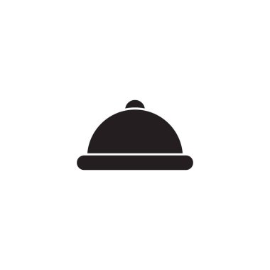 Gıda Tepsisi Simge Vektörü Beyaz Arkaplanda İzole Edildi