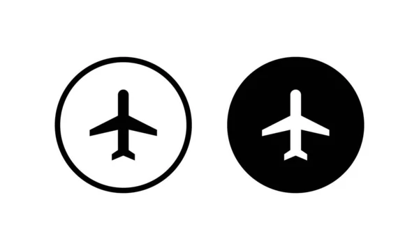 Vuelo Vector Icono Modo Avión Signo Avión Símbolo — Archivo Imágenes Vectoriales