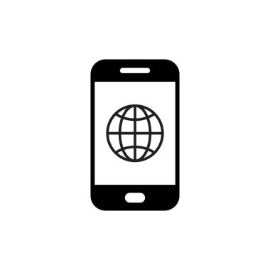 İnternet, Smartphone Ekran Simgesi Resimlerinde Dünya