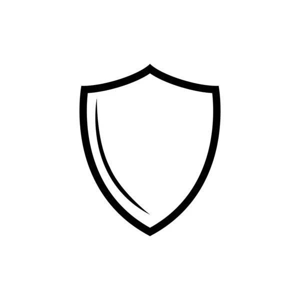 Protección Vector Del Icono Del Escudo Aislado Sobre Fondo Blanco — Vector de stock