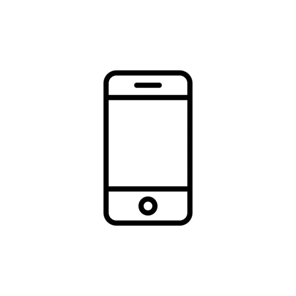 Celular Smartphone Telefone Ícone Vetor Estilo Linha — Vetor de Stock