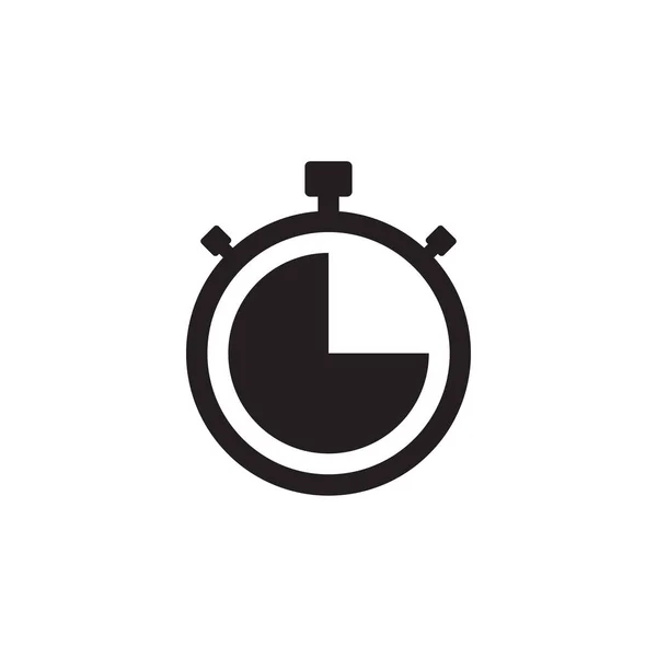 Hand Stopwatch Timer Icon Vector Isolated White Background — Vetor de Stock