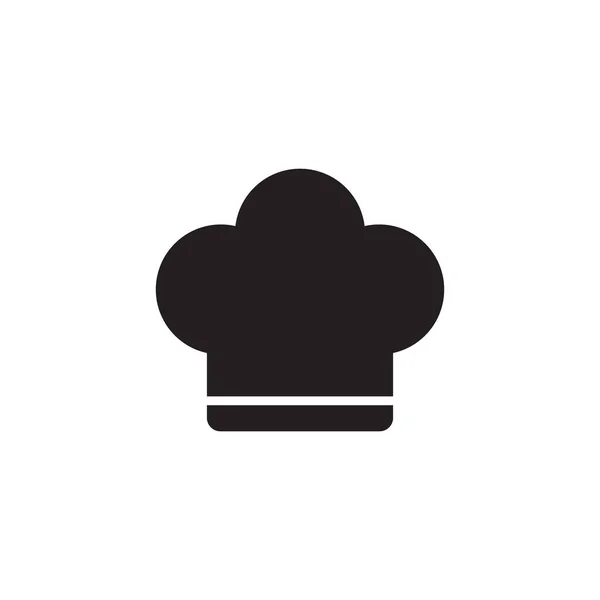 Simple Chef Sombrero Icono Vector Aislado Sobre Fondo Blanco — Archivo Imágenes Vectoriales