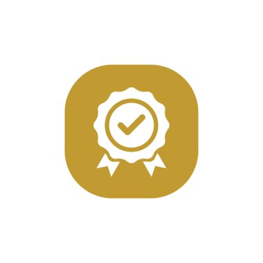 Kare arkaplanda garanti garanti simgesi vektörü