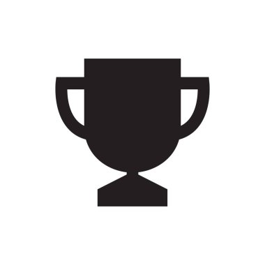 Trophy, sports cup icon vector in clipart style