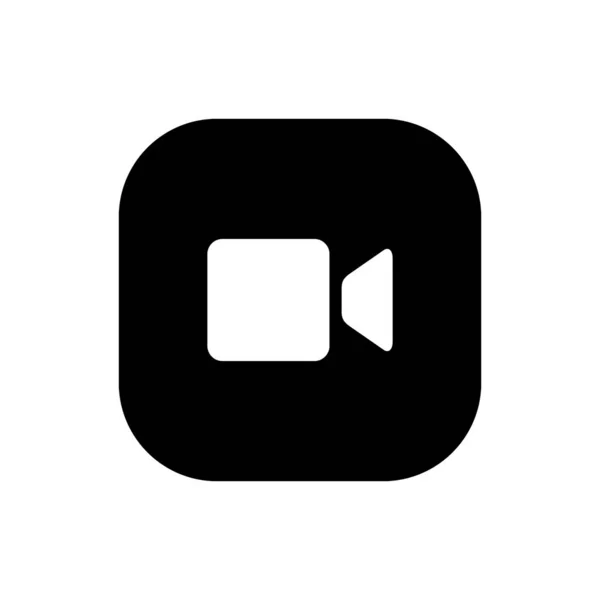 Video Button Icon Vector Clipart Style —  Vetores de Stock