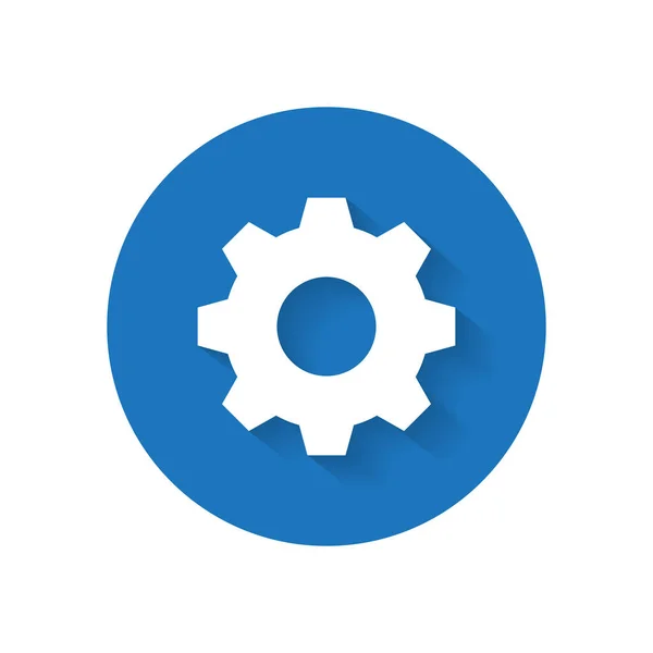Settings Gear Setup Icon Vector Isolated Circle Background — 图库矢量图片