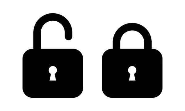 Lock Unlocked Padlock Icon Vector Clipart Style — Image vectorielle