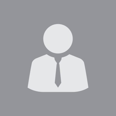 Employee, worker avatar profile icon vector isolated on gray background