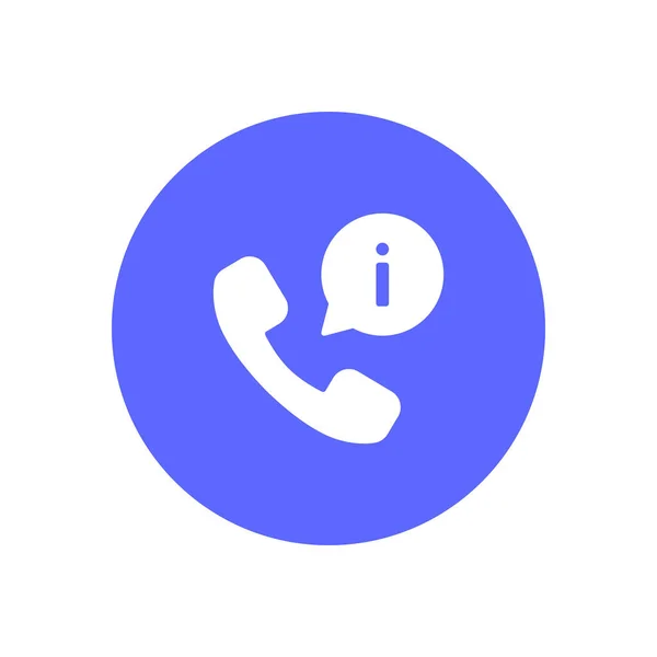 Contact Person Call Center Icon Vector Flat Style — Vector de stock