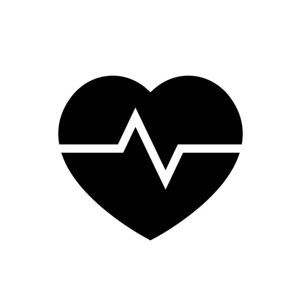 Vetor Ícone Frequência Cardíaca Estilo Clipart Símbolo Batimento Cardíaco —  Vetores de Stock