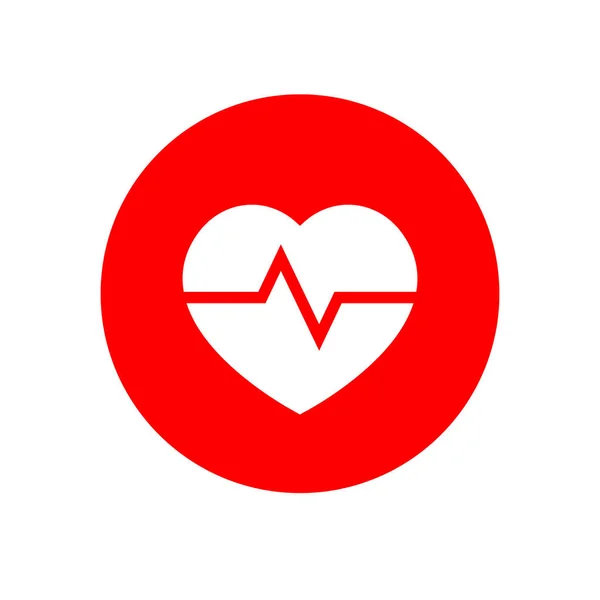 Vetor Ícone Frequência Cardíaca Símbolo Batimento Cardíaco —  Vetores de Stock