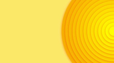 Sarı renkli geometrik çemberlerle yapılan soyut arkaplan
