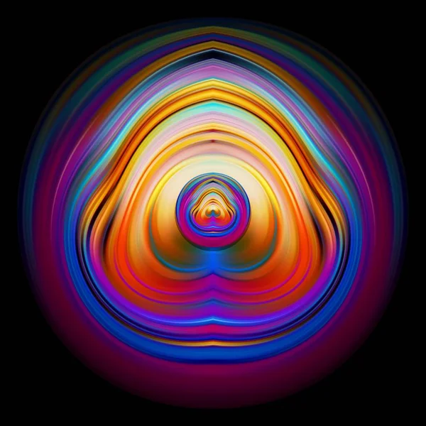 Современный Дизайн Цветового Круга Жидкостным Фоном — стоковый вектор