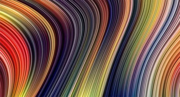 彩色背景矢量图解中的现代彩色流和波液形状 — 图库矢量图片