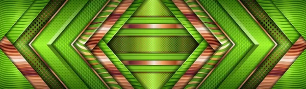 Роскошный Ярко Зеленый Цвет Стилем Перекрытия Текстурированного Слоя — стоковый вектор