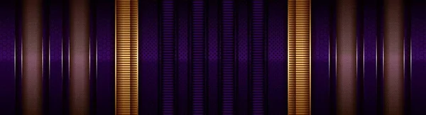 Moderno Elegante Oro Sombra Capa Superposición Púrpura Oscuro — Vector de stock