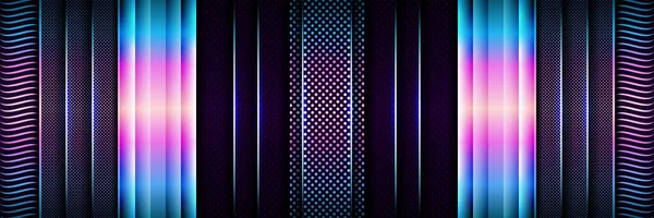 Dark Purple Abstract Technology Gradient Circle Glitter Background — Stock Vector