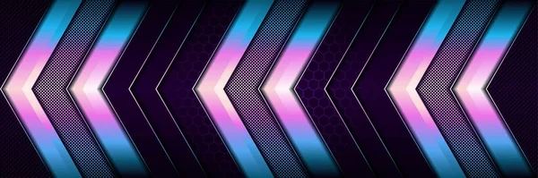 Темно Фиолетовая Абстрактная Технология Блеском Круга Градиента — стоковый вектор