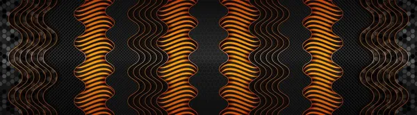 Technologie Abstraite Sombre Avec Dégradé Fond Orange Clair — Image vectorielle