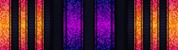 Абстрактна Лінія Шестикутника Світла Темному Сучасному Розкішному Футуристичному Фоні — стоковий вектор