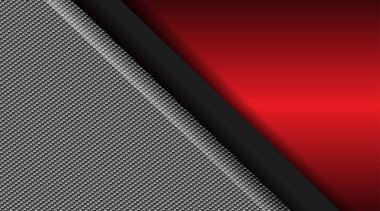 Modern fütüristik arka planda modern soyut kırmızı metalik tasarım. Duvar kağıdı ve afiş şablonu için metal çerçeve geometrik dijital teknoloji kavramı