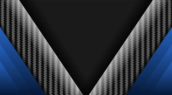 Αφηρημένο Μπλε Φως Μαύρο Σχεδιασμό Σύγχρονη Πολυτέλεια Φουτουριστική Τεχνολογία Φόντο — Διανυσματικό Αρχείο